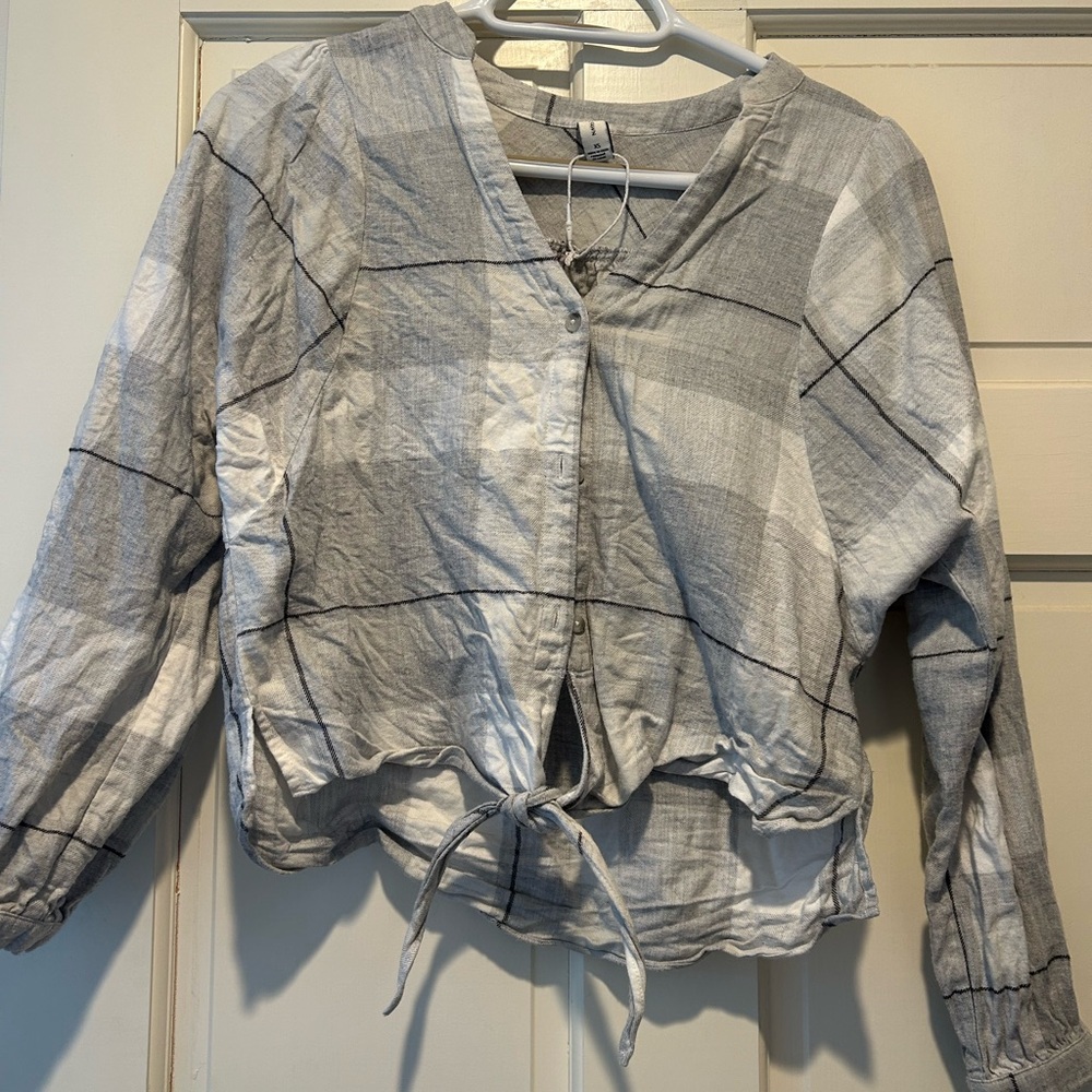 Gentle fawn cute plaid shirt NWT